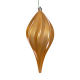 Vickerman UV Candy Swirl Drop Christmas Ornament, 8", Copper Gold