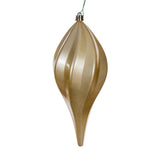 Vickerman UV Candy Swirl Drop Christmas Ornament, 8", Champagne