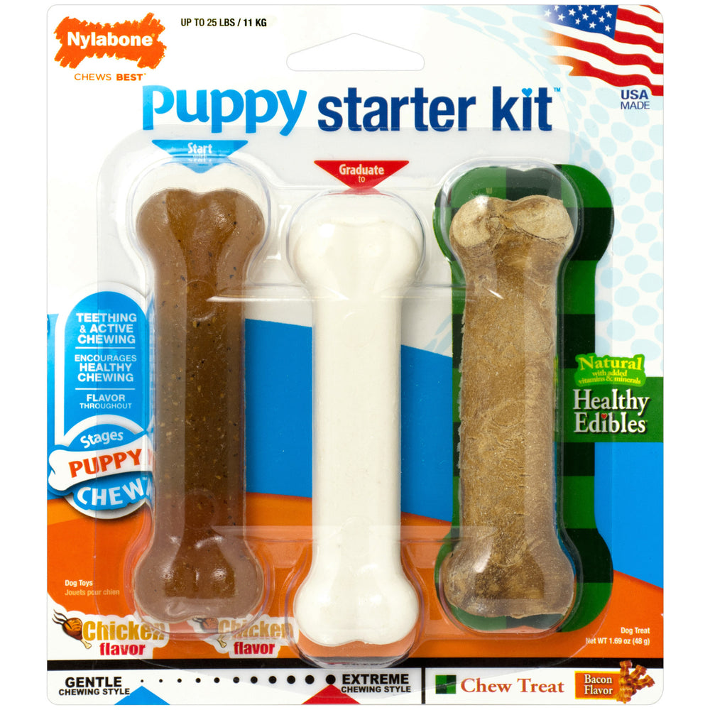 Nylabone Starter Kit - Puppy Regular / 3 pack