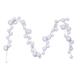 Vickerman 10' Pearl Branch Ball Garland, Silver