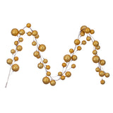 Vickerman 10' Pearl Branch Ball Garland, Gold