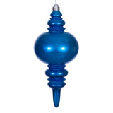 Vickerman 13" Candy Glitter Finial UV, Blue