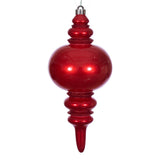 Vickerman 13" Candy Glitter Finial UV, Red