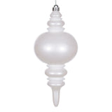 Vickerman 13" Candy Glitter Finial UV, White