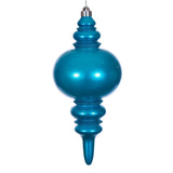Vickerman 13" Candy Glitter Finial UV, Turquoise