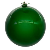 Vickerman Green Ball Ornament, 3", Pearl, 12 per Bag