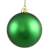 Vickerman Green Ball Ornament, 3", Matte, 32 per Box