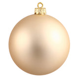 Vickerman Champagne Ball Ornament, 2.75", Matte, 12 per Bag