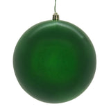 Vickerman Green Ball Ornament, 4", Pearl Seamless UV, 6 per Box