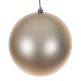 Vickerman Champagne Ball Ornament, 4", Matte Seamless UV, 6 per Box