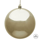 Vickerman Champagne Ball Ornament, 3", Shiny, 32 per Box