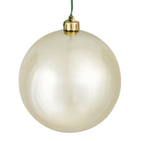 Vickerman Champagne Ball Ornament, 2.4", Shiny, 24 per Bag