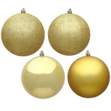 Vickerman Gold Ball Ornament, 2.75", 4-Finish Assortment, 20 per Box