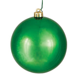 Vickerman Green Ball Ornament, 2.4", Shiny, 24 per Bag