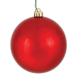 Vickerman Red Ball Ornament, 2.4", Shiny, 24 per Bag