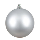 Vickerman Silver Ball Ornament, 2.4", Matte, 24 per Bag