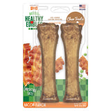 Nylabone Healthy Edibles Longer Lasting Dog Treats - Bacon / Souper, 2 count