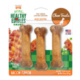 Nylabone Healthy Edibles Longer Lasting Dog Treats - Bacon / Regular, 3 count