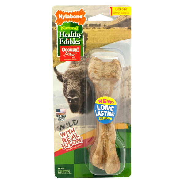 Nylabone Nylabone Healthy Edibles Wild Chew Treats Bison