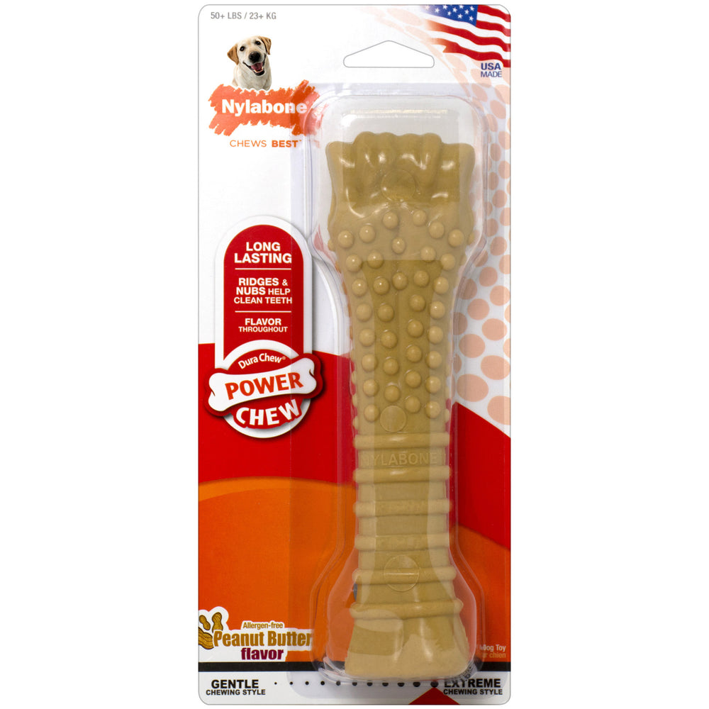 Nylabone Power Chew Peanut Butter Dog Chew Toy - Souper