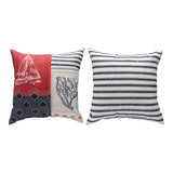 Nautical Wonder & Ship Climaweave Throw Pillow 18" x 18" By Manual Woodworkers & Weavers