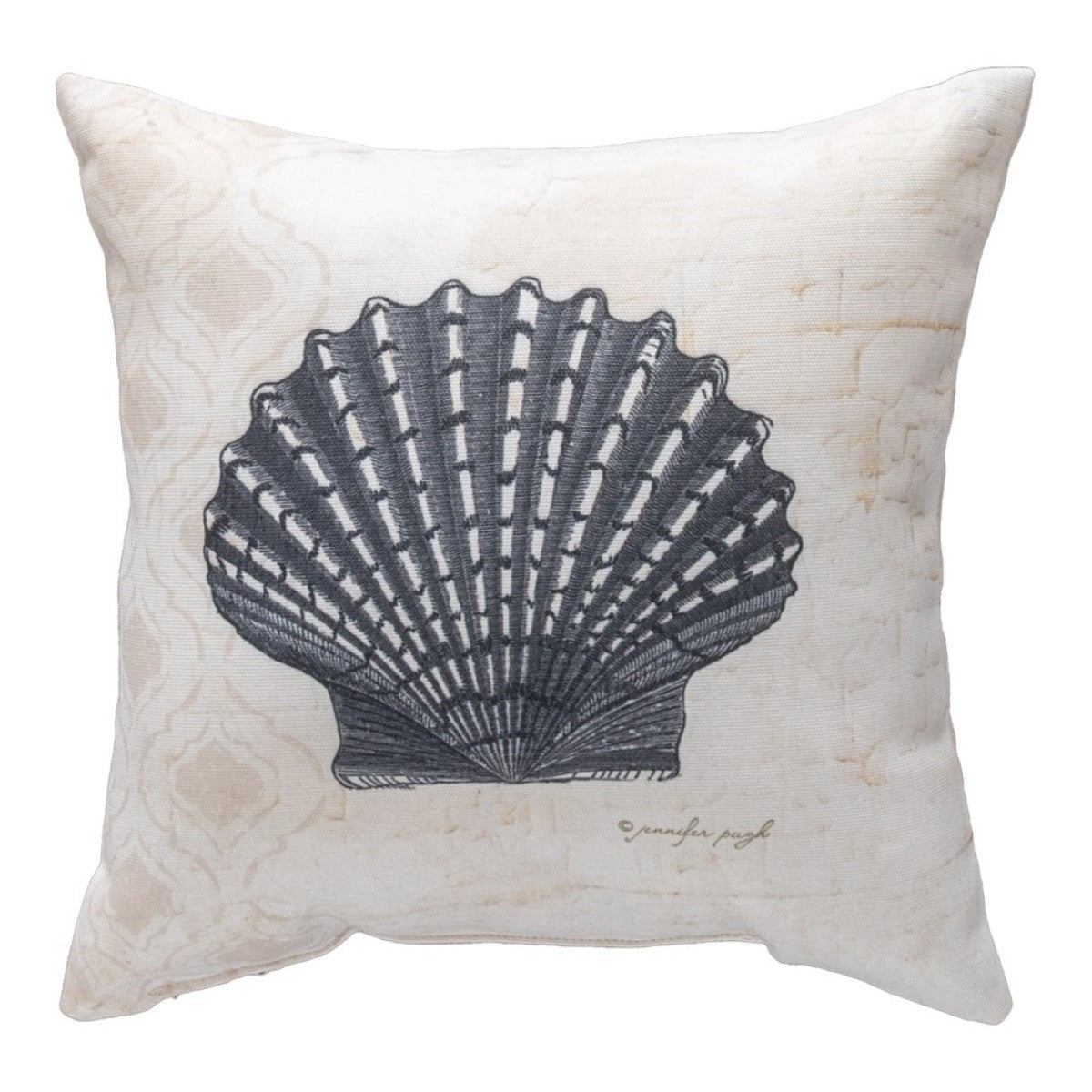 Nautical Wonder & Coral Climaweave Throw Pillow By Manual Woodworkers & Weavers