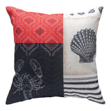 Nautical Wonder & Seashell Climaweave Throw Pillow 18" x 18" By Jennifer Pugh
