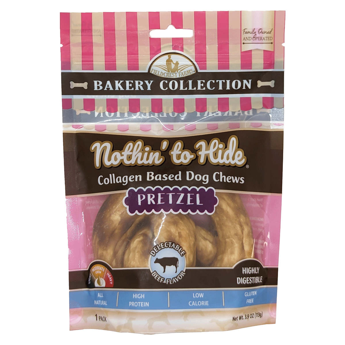 Nothin' To Hide Bakery Beef Pretzel Dog Treats (2 Sizes Available)