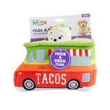 Outward Hound Hide A Taco Plush Dog Toy - Red / Green