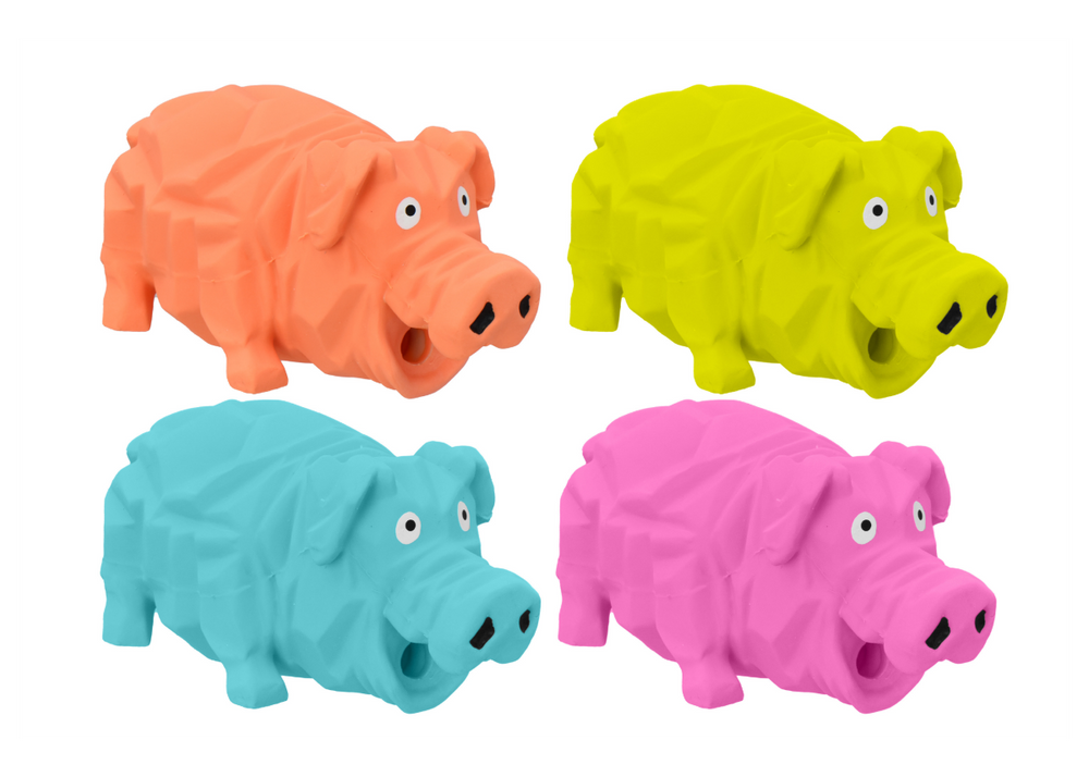 Multipet Origami Pigs Plush Dog Toy - 8"