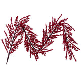 Vickerman Cluster Berry Garland, Red / Dark Red