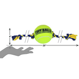 PetSport Tuff Ball Tug Rope Dog Toy, Durable Fetch & Tug (Multiple Sizes)