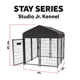 Lucky Dog STAY Series Studio Jr. Kennel (4'x4'x4'4")