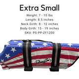Pawz Pet Products Flag Nylon Dog Life Jacket (4 Sizes Available)