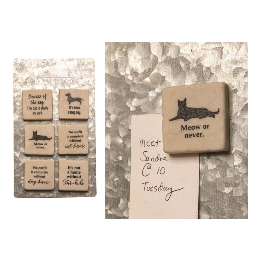 Pet Sayings Resin Magnets 2" x 2" By Manual Woodworkers & Weavers