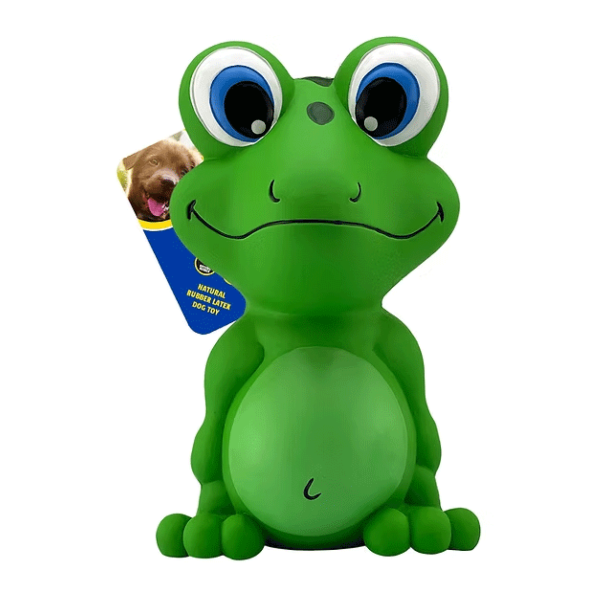 PetSport NatureFlex Frog Rubber Dog Squeaker Toy (2 Sizes Available)
