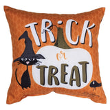 Pumpkin Spice Trick Or Treat Throw Pillow 9" x 9" By Deane Beesley