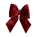 Vickerman Plush Velvet Christmas Bow, 12" x 15", Wine