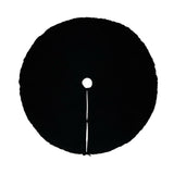 Vickerman Plush Velvet Christmas Tree Skirt, 60", Black