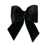Vickerman Plush Velvet Christmas Bow, 12" x 15", Black
