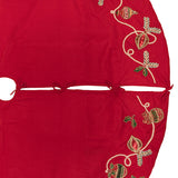 Vickerman Beaded Ornament Velvet Christmas Tree Skirt