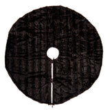 Vickerman Faux Fur Tree Skirt, 60", Brown, Cocoa Mink
