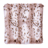 Vickerman Faux Fur Pillow, White, Iberian