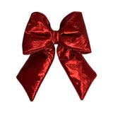 Vickerman Metallic Christmas Bow, 12" x 15", Red