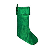 Vickerman Metallic Christmas Stocking, Green