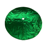 Vickerman Metallic Christmas Tree Skirt, 72", Green