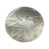 Vickerman Metallic Christmas Tree Skirt, 72", Silver