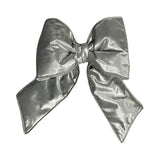 Vickerman Metallic Christmas Bow, 12" x 15", Silver
