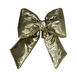 Vickerman Metallic Christmas Bow, 12" x 15", Champagne