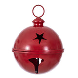 Vickerman Iron Bell Ornament, 10", Red